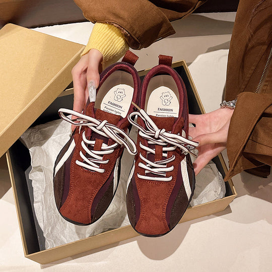 Retro Suede Lace-Up Sneaker