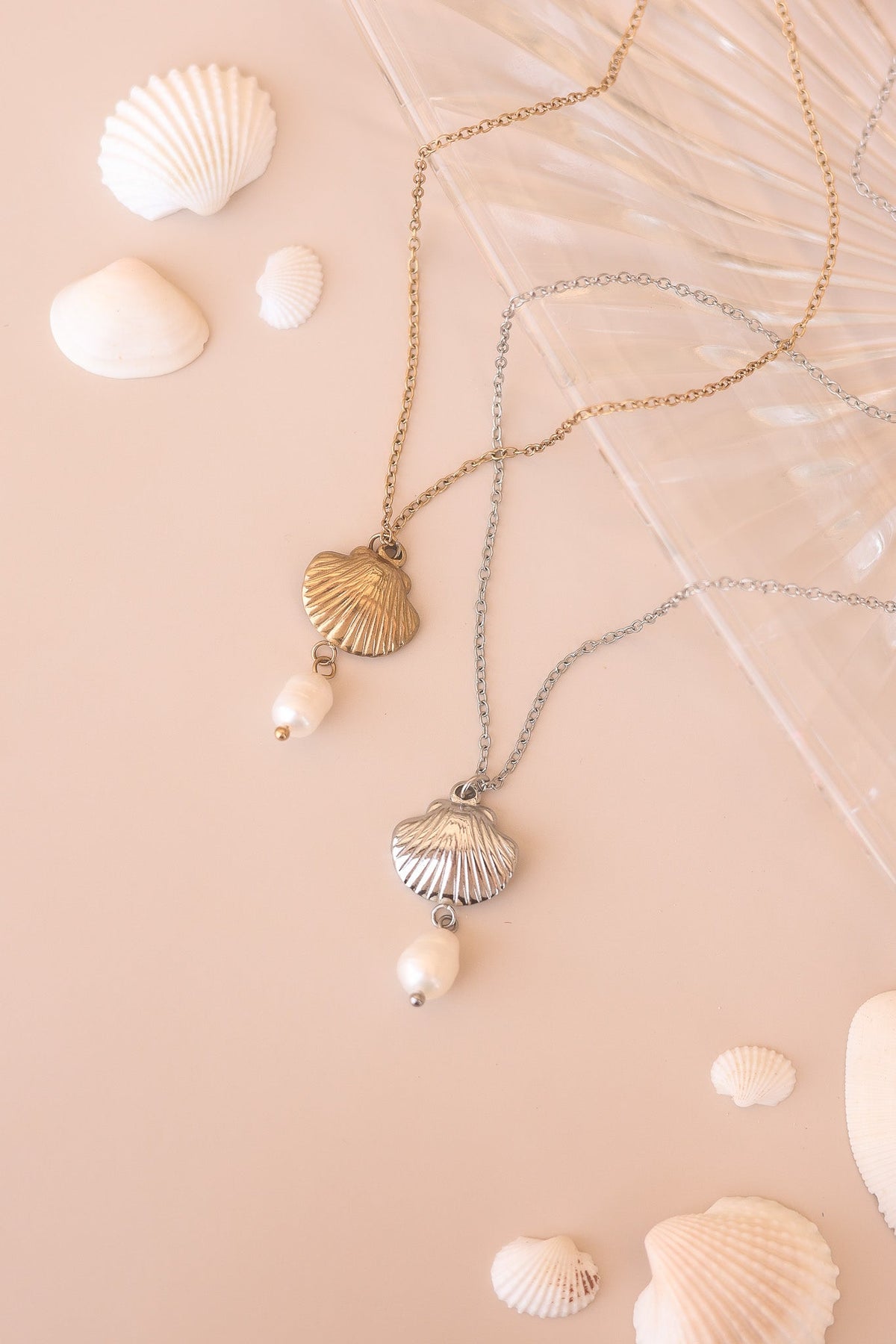 Marina Pearl & Seashell Necklace