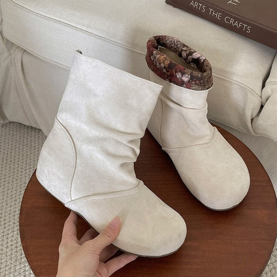 Soft Slouch Suede Ankle Boot