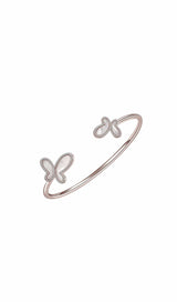 Mother-of-Pearl Butterfly Bangle