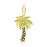18K Gold Palm Tree Pendant