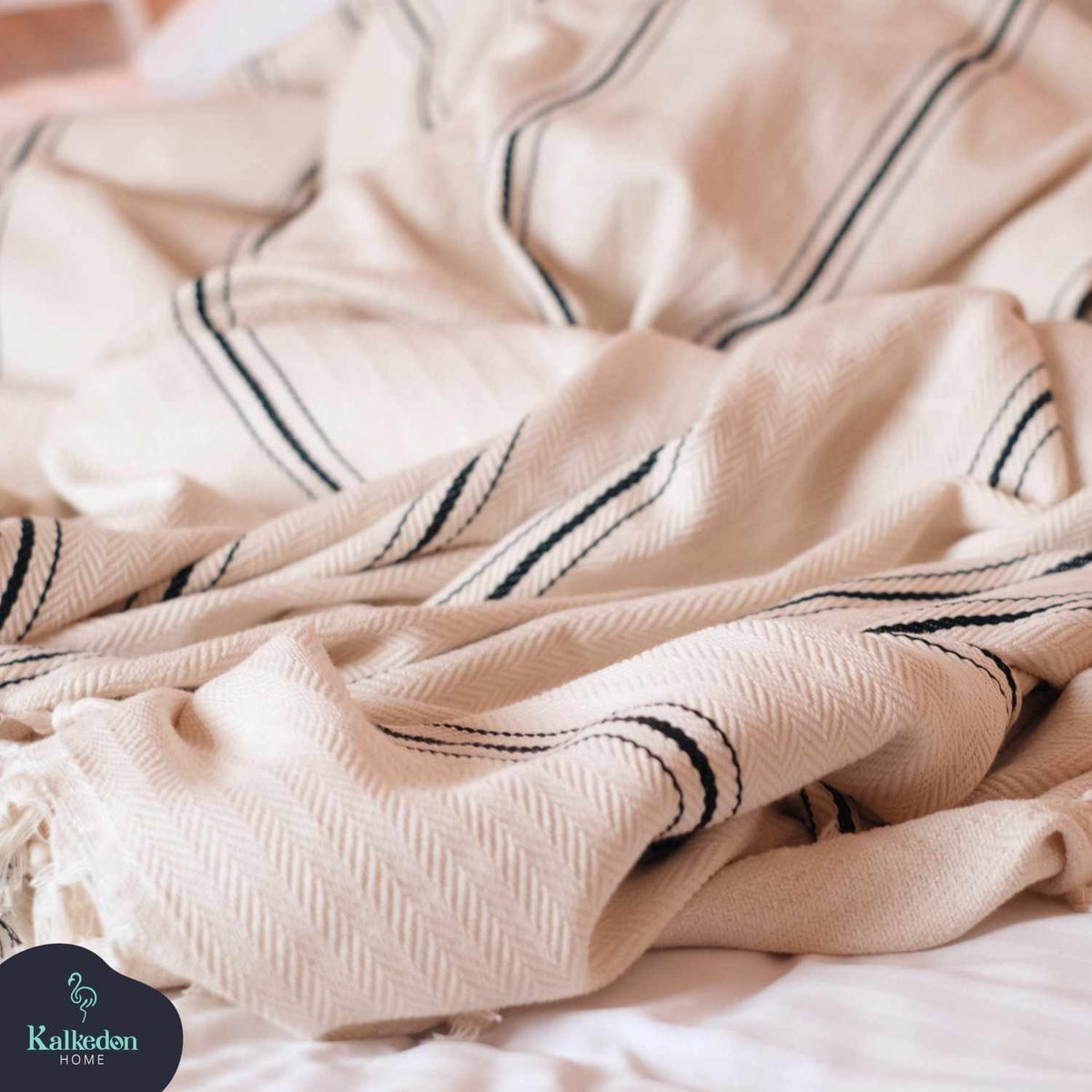 Handwoven Turkish Muslin Cotton Throw