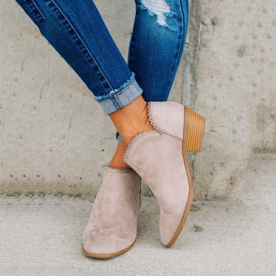 Easy Slip-On Ankle Bootie in Pink
