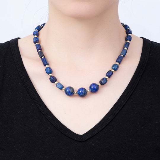 Lapis Lazuli Gemstone Chain Necklace