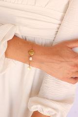Marina Pearl & Seashell Bracelet