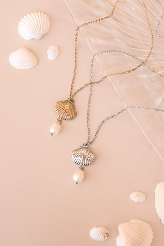 Marina Pearl & Seashell Necklace