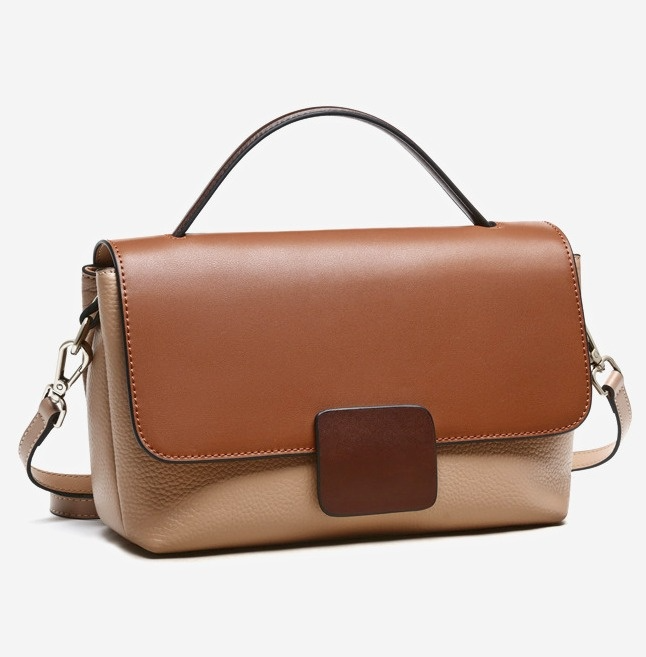 Leather Crossbody Tote