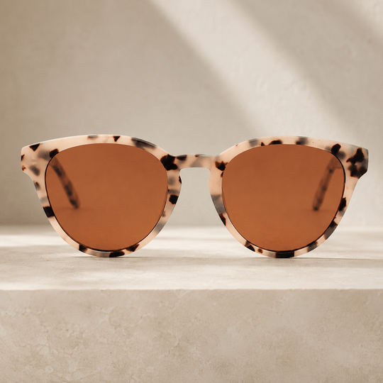 Gaia Bio-Acetate Cat-Eye Sunglasses in Zebra