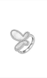 Mother-of-Pearl Butterfly Ring
