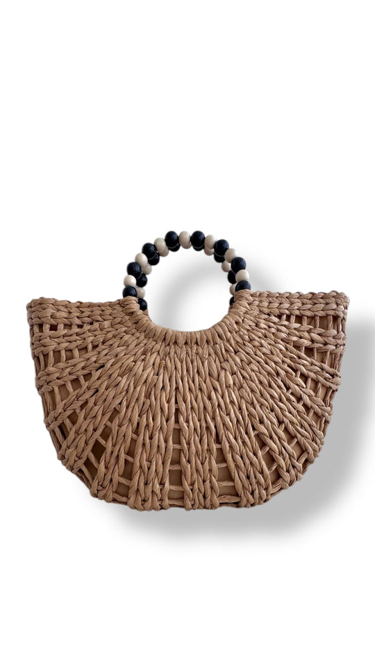 Julia Natural Straw Beach Bag